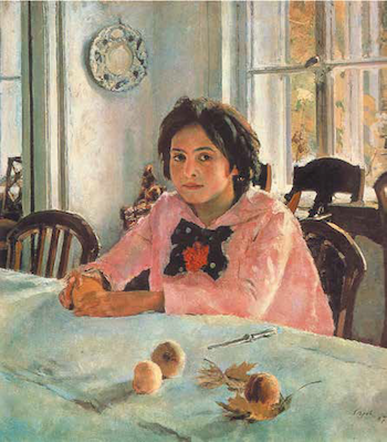 Девочка с персиками. Портрет В. С. Мамонтовой. 1887 г.