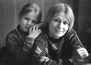 С дочерью Настей. 1988 г.