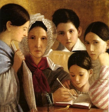 Портрет семьи Енатских. 1839 г. Неизвестный художник